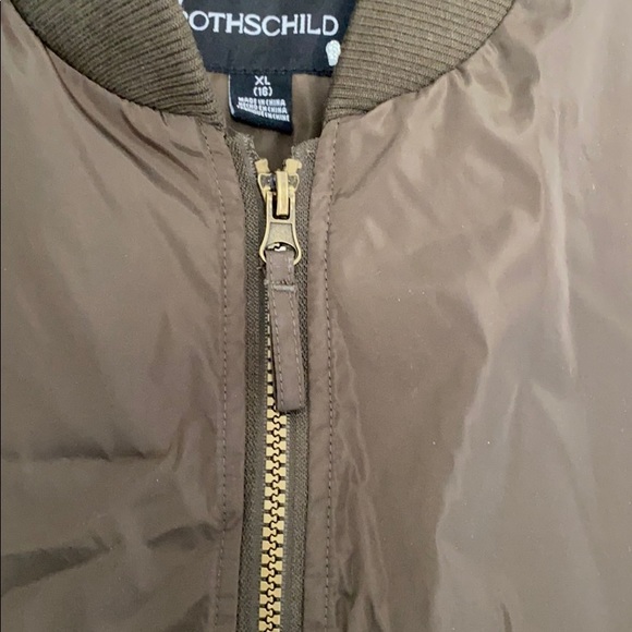 NWOT- Rothschild Embroidered Green Bomber Jacket - Picture 5 of 12